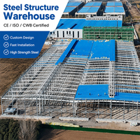 Entrepôt moderne en structure acier avec système de portes et fenêtres pour bâtiments industriels