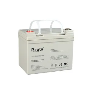 Rechargeable Solar Battery 12v 33ah 20ah Lead Acid Agm Solar Battery For Electric Power Systems