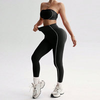 Ensembles de yoga sans couture personnalisés, ensembles de vêtements de sport, ensembles de fitness, leggings de yoga pour femmes