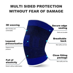 Genouillères universelles en tricot avec tissu anti-humidité, stabilité améliorée pour la gym, le <span class=keywords><strong>CrossFit</strong></span> et les sports de plein air - Product Image 3