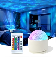 Projecteur LED Aurore Étoilée, Veilleuse avec Télécommande, Lampe de Projection RGB Océanique et Galaxie pour Chambre, Fête, Décoration Intérieure, Cadeau