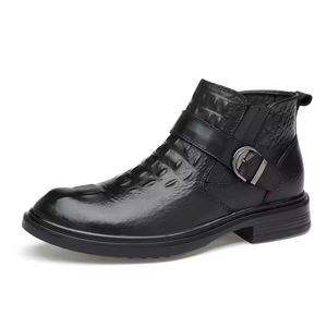 Mocassins pour hommes en cuir brun de haute qualité, fabriqués au Royaume-Uni, style rétro, cuir lavé, Goodyear Welted, lacets, brogues imperméables - Product Image 1