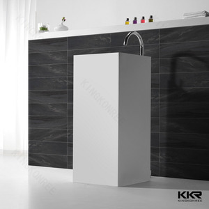 Bassin en pierre lavabo sur colonne en pierre mat surface solide <span class=keywords><strong>salle</strong></span> <span class=keywords><strong>de</strong></span> <span class=keywords><strong>bain</strong></span> - Product Image 5