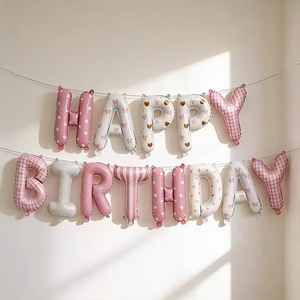 Set di Palloncini Macaron per <span class=keywords><strong>Compleanno</strong></span>, Palloncini in Foil Opaco <span class=keywords><strong>Rosa</strong></span> con Scritta 'Happy Birthday' per Decorazioni Festa di <span class=keywords><strong>Compleanno</strong></span> - Product Image 5