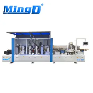 MINGD MD-608 Pre-milling Fully Automatic Edge Banding Machine with Rough and Fine Trimming Mdf Paywood Edge Bander for Furniture