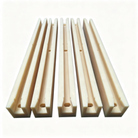 Rail de guidage en nylon résistant à l'usure pour usinage CNC, moulage plastique extrudé avec service de découpe, glissière de guidage en plastique nylon