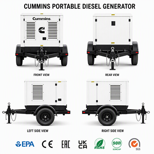 Générateurs diesel Cummins Weichai Yuchai, centrale électrique 15 kVA monophasée 3 phases 80 kW 100 kVA 80 kVA, prix du générateur diesel super silencieux - Product Image 4