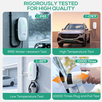 Peralatan Pengisian Daya Kendaraan Listrik Standar Ovrod GB/T 22kW 32A Tiga Fasa Terpasang di Dinding