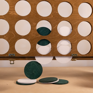 Trẻ Em Ngoài Trời Gỗ Di Động Thông Minh Giáo Dục Cổ Điển Máy Tính Để Bàn Kết Nối Bốn <span class=keywords><strong>4</strong></span> Trong Một Hàng Lớn Sân Mini Cờ Vua Trò Chơi Đồ Chơi - Product Image 6