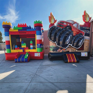 Party Vermietung neues Design springen Burg Wasser rutsche aufblasbare Türsteher benutzer definierte Spiel Charaktere Thema Hüpfburg zu kaufen - Product Image 1