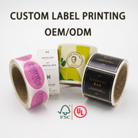 Autocollants en vinyle imperméables personnalisés, étiquettes adhésives en rouleau pour emballage, impression de logo de marque pour bocaux de bougies, bouteilles, boîtes cadeaux, artisanat