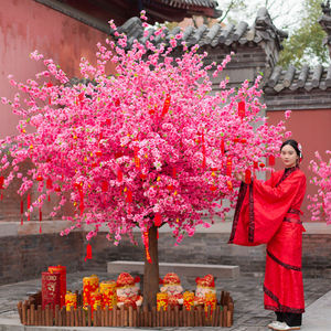 YOUTUBE TIK TOK Peach Artificial Chinese New Year Blessing Tree Activity Tree Landscaping Artificial Home Hotel Decoration - Product Image 2