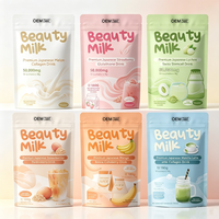 Poudre de boisson au collagène de beauté naturelle multi-saveurs, marque privée OEM, 180g, 50000mg, supplément de glutathion et cellules souches 24