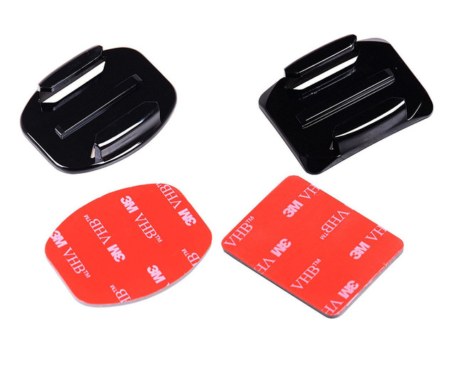 Factory Sports Camera 8 in 1 Set Helmet 3M Adhesive Mount Adapter Pads Sticker Flat Curved Side Mount Accessories for GoPros