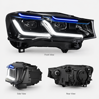 Faros Delanteros LED BK para BMW F25 X3 2010-2017, Conjunto de Proyectores Bi Xenón de Doble Lente, Luces de Circulación Diurna DRL, Actualización de Faros