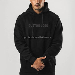 Sweat à capuche oversize en molleton de coton à épaules tombantes, épais et uni, de haute qualité, style streetwear, vierge personnalisable pour hommes - Product Image 5