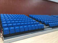 Chaise de stade pliable BLM6200, fixée directement au sol en béton, pour salle de sport, siège de stade