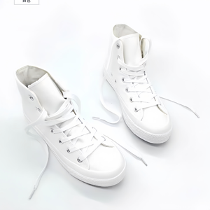 Scarpe di tela bianche classiche su misura per gli uomini delle donne della fabbrica all'ingrosso <span class=keywords><strong>Sneakers</strong></span> Casual <span class=keywords><strong>alte</strong></span> e basse - Product Image 5