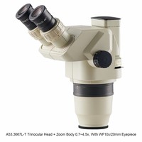 Digital Binocular Zoom Stereo Microscope 6.7X-45X LED Light Source Electron Microscope