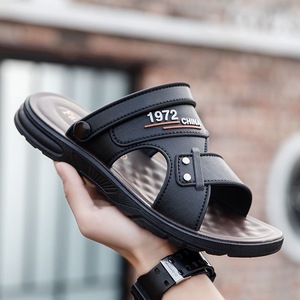 Sandalias de Verano para Hombre, Casuales, Cómodas, con Punta Abierta, Nuevas, a la Moda, de Color Sólido, Planas, para la Playa, Suaves - Product Image 3