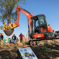 Nouvelle machine de déracinement d'arbres haute performance avec système de palettes hydrauliques pour l'extraction de grands arbres et la formation de boules de terre pour excavatrice