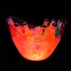 Secchiello per Ghiaccio Luminoso a <span class=keywords><strong>LED</strong></span> in Acrilico di Alta Qualità per Birra, Vino e Champagne - Product Image 3