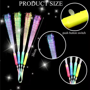 Vara De Casamento De Casamento De Luz Varinhas De Fibra Óptica Com 3 Modelos Piscando Led <span class=keywords><strong>Light</strong></span> Up <span class=keywords><strong>Wand</strong></span> Stick Varinha Led Colorida Varinha - Product Image 3