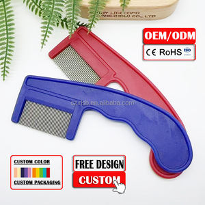 シラミの卵の除去のための最良のデザイン抗シラミニットノミダニシラミの洗浄スチールコーム - Product Image 2