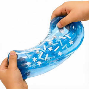 Crystal <b>Slime</b> Kit Clear Non-Sticky DIY Stress Relief Sensory Toy with Charms for Kids Girls Boys Party Favor Gift - Product Image 3