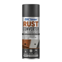 DSC Seven Spray Convertisseur de Rouille, Neutralisateur de Rouille Haute Performance, Apprêt Gris Mat pour Métal