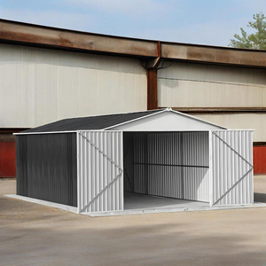 Le hangar <span class=keywords><strong>de</strong></span> <span class=keywords><strong>jardin</strong></span> <span class=keywords><strong>en</strong></span> acier peut servir <span class=keywords><strong>de</strong></span> garage pour ranger les outils, offrant une protection contre le vent et la pluie. - Product Image 5