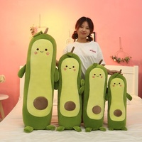 Vente chaude Avocat En Peluche Jouet 130cm Grand Animal En Peluche Avocat Long et Rond En Peluche Jouet Poupée Oreiller Coussin