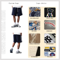 Shorts de sport décontractés pour hommes en coton French Terry, personnalisables, pour l'été, la course et la plage