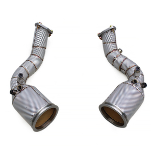 ท่อไอเสียแบบ High Flow Catted Downpipe สำหรับ Audi RS6/RS7 C8 4.0T ปี 2019-2024 ยี่ห้อ Boska ผลิตจากสแตนเลส SUS304 เพิ่มประสิทธิภาพการระบายไอเสีย - Product Image 1