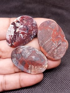 ขายส่ง udgems ที่มีคุณภาพสูงขัดเรียบธรรมชาติลูกไม้อาเกต cabochons อัญมณีสีดำหลวมขนาดผสมสำหรับเครื่องประดับ - Product Image 6