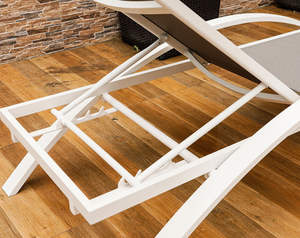 Lit de plage Mobilier d'extérieur moderne <span class=keywords><strong>Piscine</strong></span> Utilisation de la plage Forme <span class=keywords><strong>Pas</strong></span> <span class=keywords><strong>cher</strong></span> Soleil Sommeil Lit Chaise longue - Product Image 3