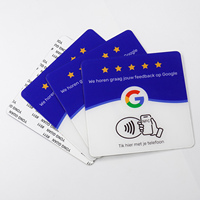 Etiqueta NFC Acrílica en Holandés Lista para Enviar, 10 cm, Etiqueta de Reseña de Google, Placa de Reseña NFC Premium