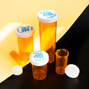 Flacons de médicaments en plastique avec bouchon réversible personnalisés avec logo imprimé, flacons de médicaments Dram Rx - Product Image 6