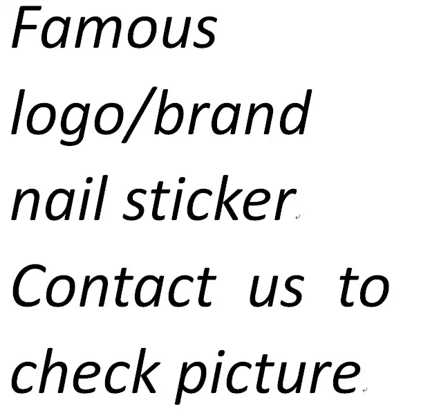 Luxe Nail Foil Brands Logo Nail Art