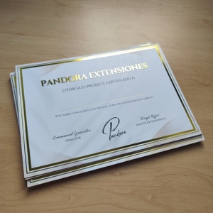 Certificados Personalizados con Estampado en Lámina Dorada - Certificados de Premio Impresos en CMYK con Borde Dorado para Capacitación y Reconocimiento - Product Image 4