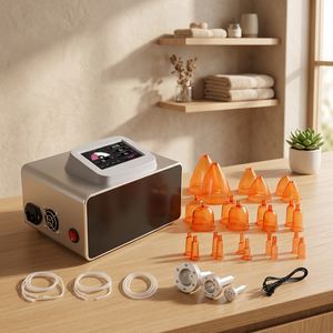 Appareil portable d'agrandissement mammaire par ventouses, drainage lymphatique et massage, équipement de beauté pour salon et spa - Product Image 1