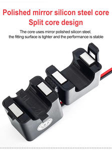 محول كهربائي ذكي للمنزل 100 أمبير/100 مللي أمبير بتردد 60 هرتز، محول تيار متردد مفتوح النواة لقياس التيار - Product Image 3