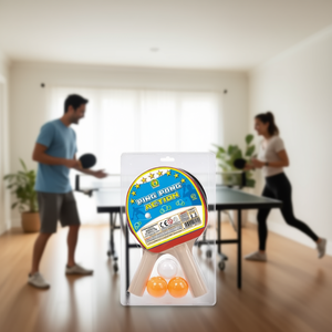 Ensemble de ping-pong en blister, 2 raquettes, 3 balles, jeu de sport d'intérieur - Product Image 3