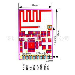 Nrf24l01 <b>Wireless</b> <b>Module</b> 2.4G Spi Interface Mini Size High Power Transmission For Iot Applications - Product Image 3