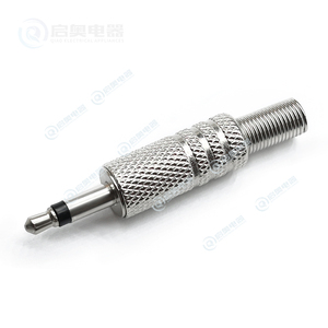 Qi AO 3.5mm 1/8 "Jack cắm Mono Nam/Nữ Ổ cắm âm thanh cáp Adapter kết nối loa kết nối cắm Nickel đồng + kẽm - Product Image 3