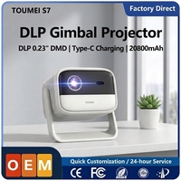 Projecteur intelligent DLP du fabricant d'origine, mise au point automatique, batterie intégrée, projecteur portable pour cinéma maison