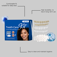Kit de Cuidado Dental Temporal, Carillas Dentales Cosméticas para Dientes Rotos o Faltantes, Ajuste Natural, Uso Cómodo, Mejora de la Sonrisa