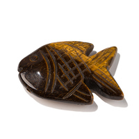 Quartz Pierre Danse Poisson Statue Sculpté À La Main Guérison Cristal Figurine Décoration Sculpture Fengshui Richesse et Chance