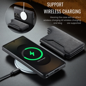 S25 Ultra étui en cuir de luxe magnétique détachable 2 en 1 RFID portefeuille porte-<span class=keywords><strong>carte</strong></span> couverture de téléphone portable pour Samsung Galaxy S25 Ultra - Product Image 6