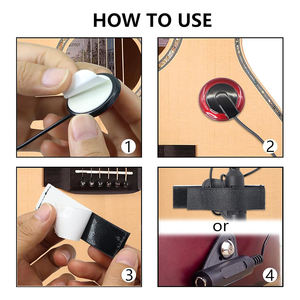 Vente en gros de microphone à contact piézoélectrique violon violoncelle guitare ukulélé erhu mandoline micro - Product Image 4